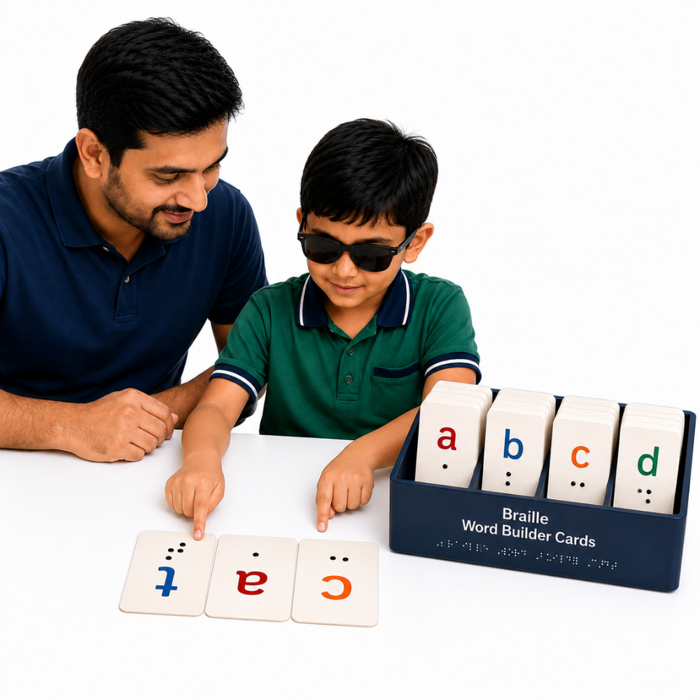My SpeechCare Braille Dot Matching Strips – Embossed Braille Pattern Matching Activity for Sensory Learning & Braille Readiness