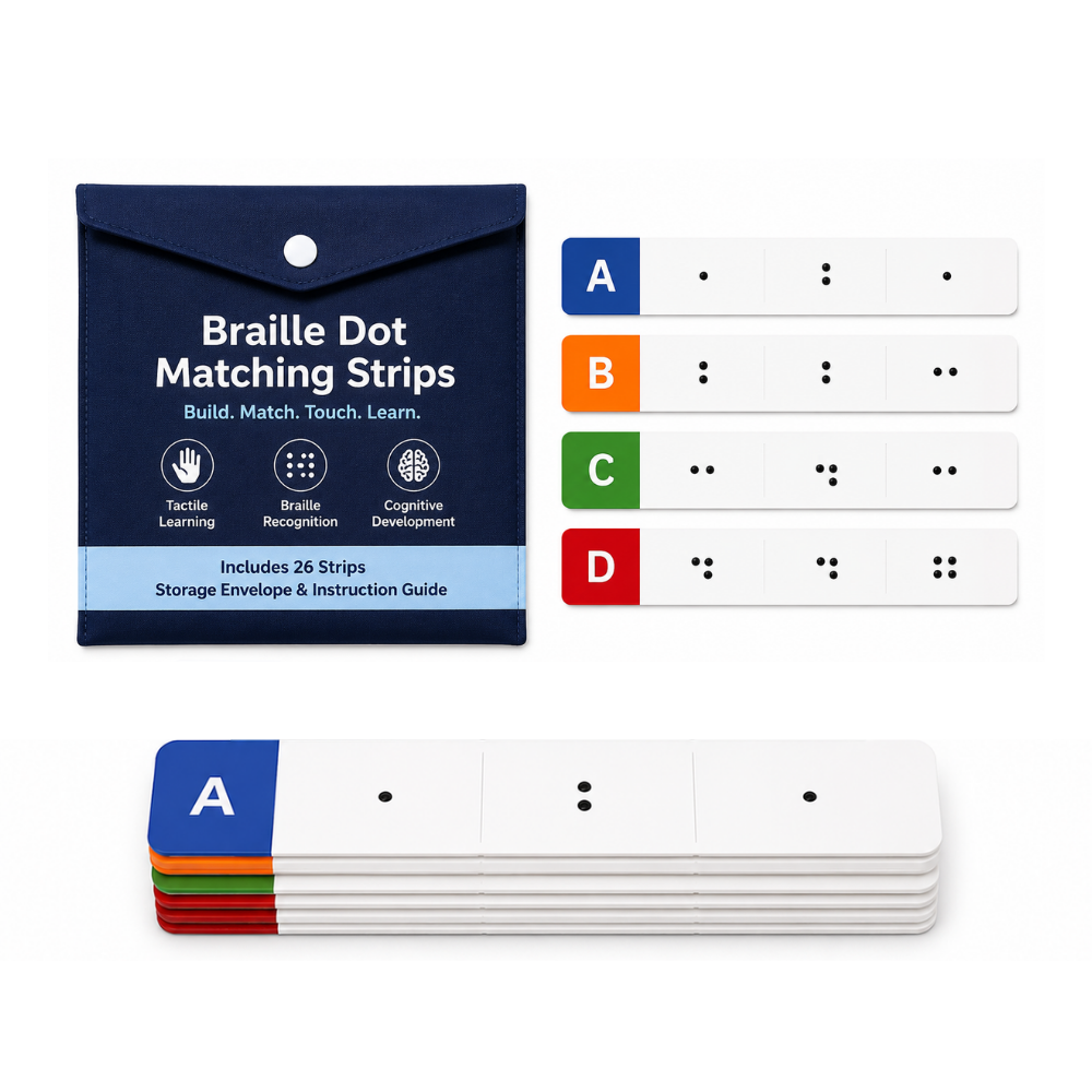 My SpeechCare Braille Word Builder Cards – Embossed Tactile Spelling & Vocabulary Learning Kit for Early Literacy