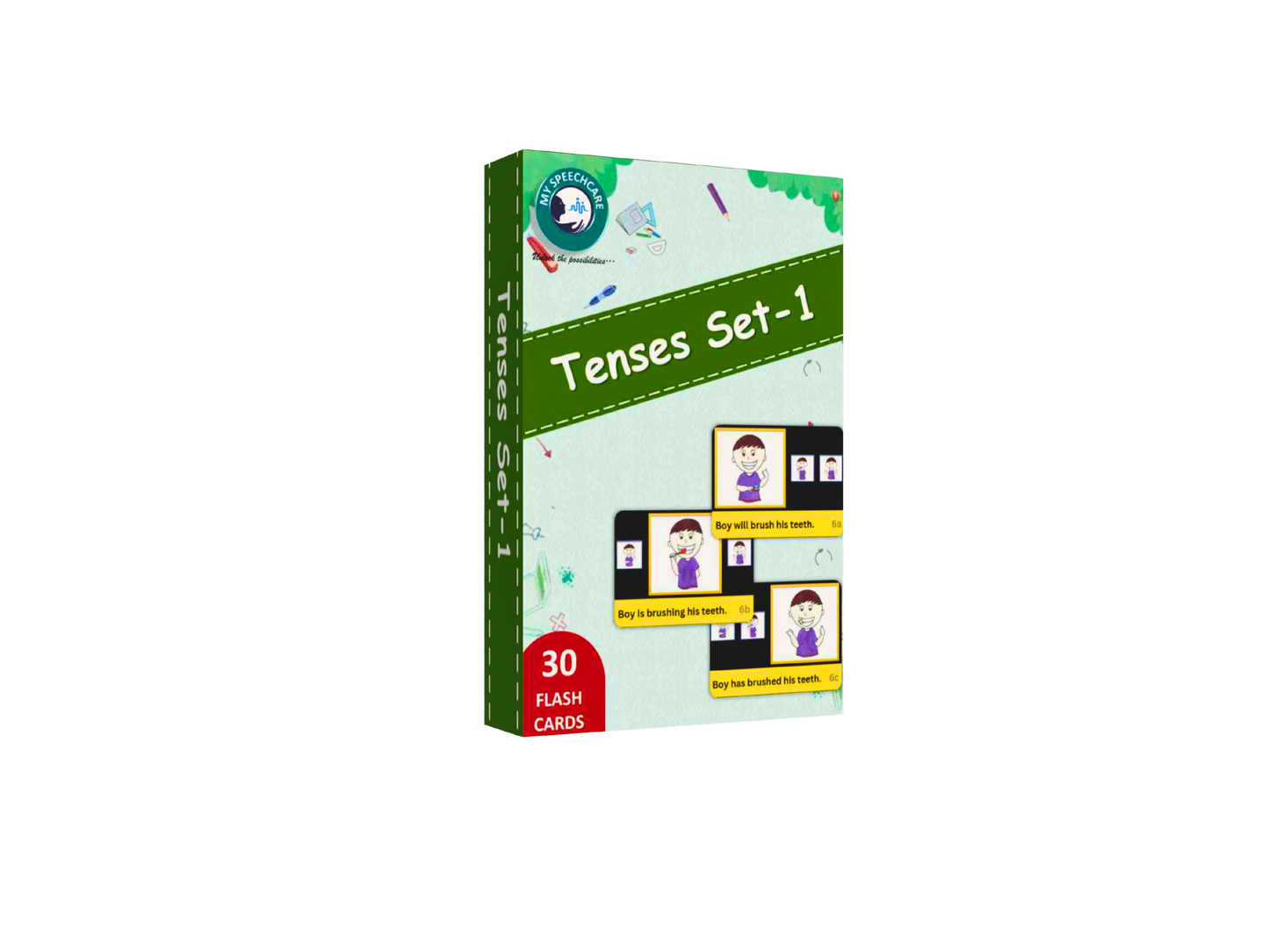 My SpeechCare Tenses Cards Set-1